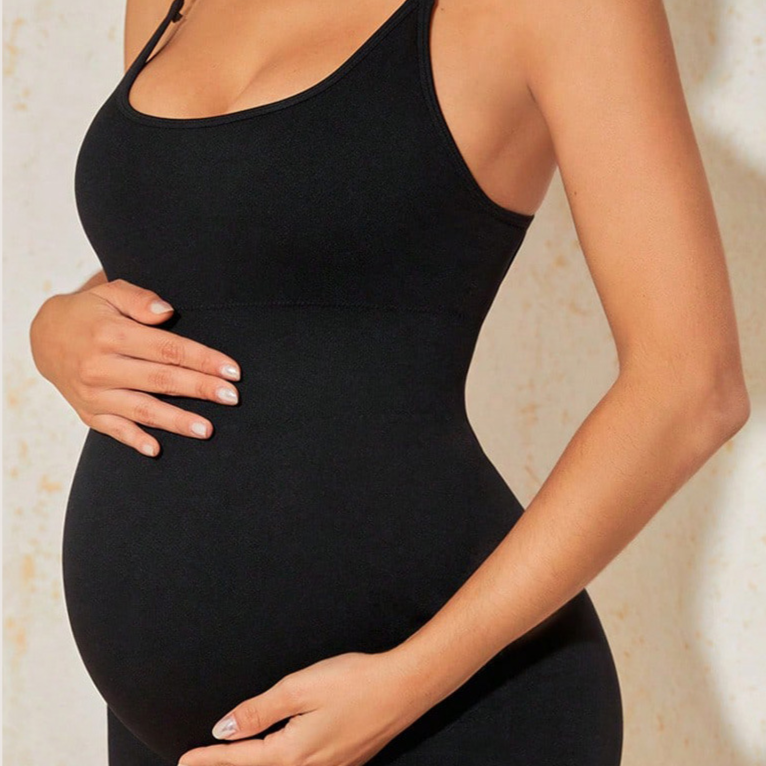 High-waisted maternity yoga pants