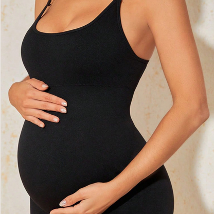 High-waisted maternity yoga pants