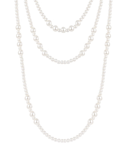 Kleine parels gelaagde ketting