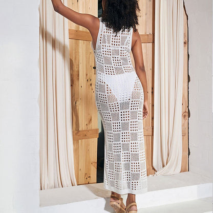 Amerikaanse holle gebreide strandbedekking