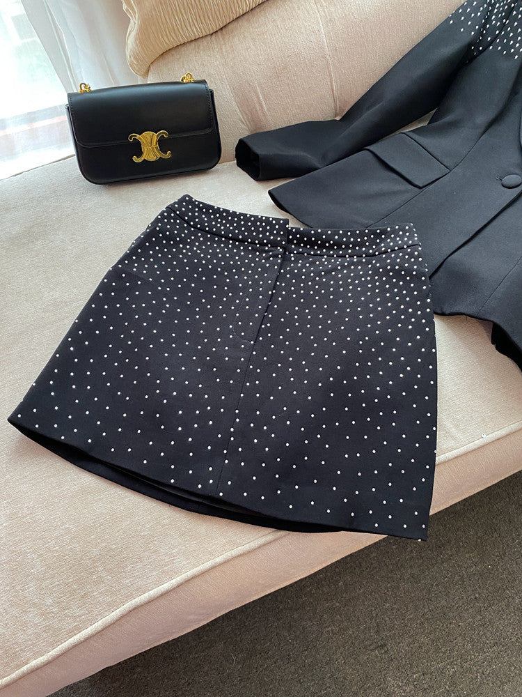 Rhinestone Embellished Womens Suit Set