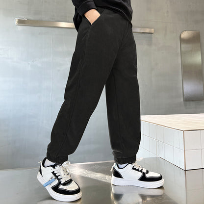 Trendy Corduroy Jongens Joggers