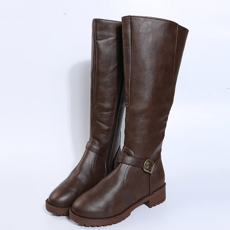 Women's Leather Riding Boots