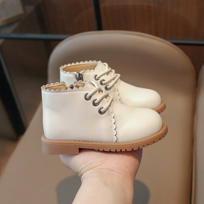 Girls leather boots