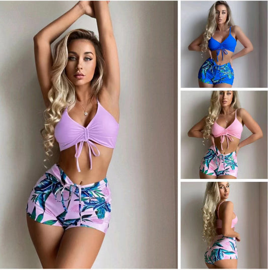 Floral Print Bikini Swimwear Set