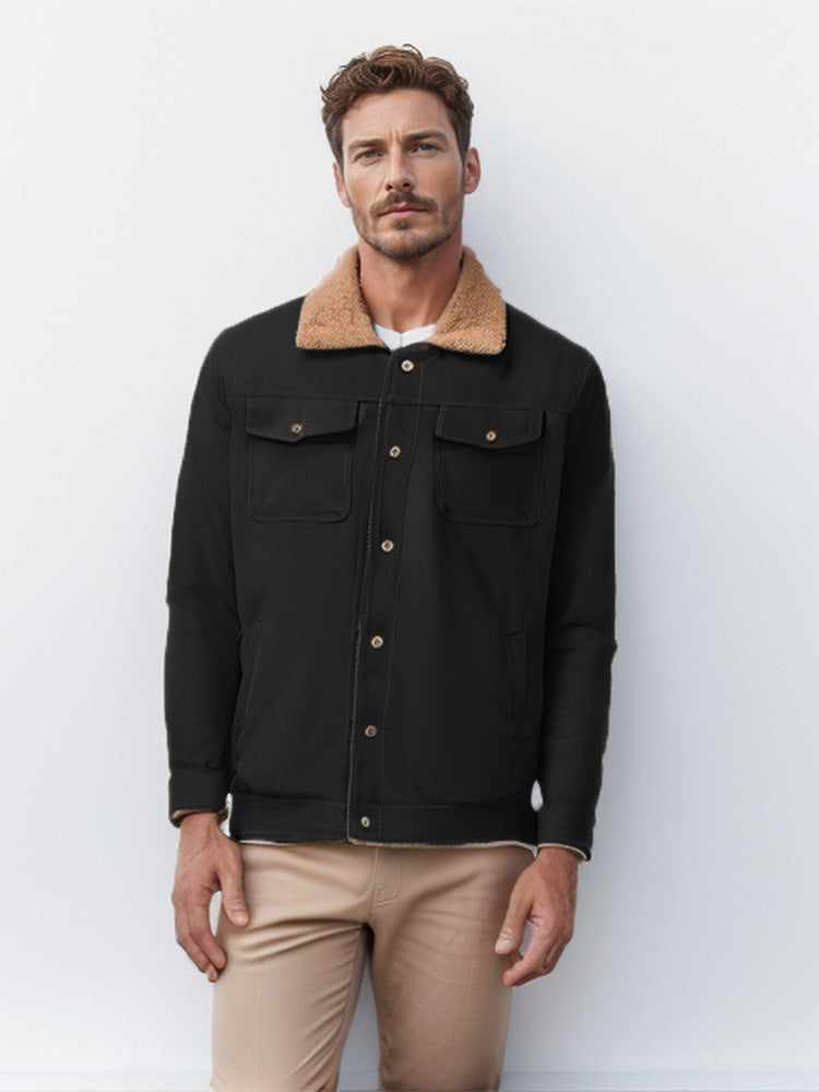 Fleece Lined Casual Jacket
