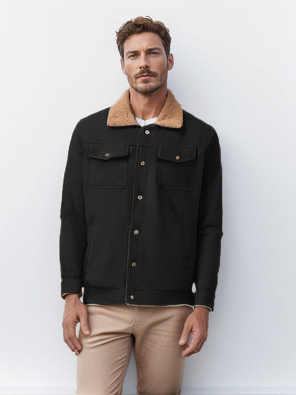 Fleece Lined Casual Jacket