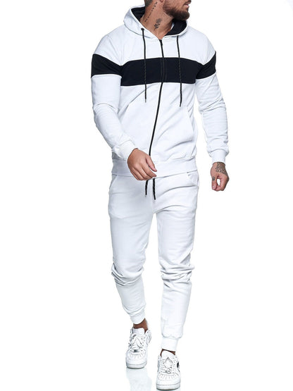 Heren Casual Trainingsset Met Kleurblok