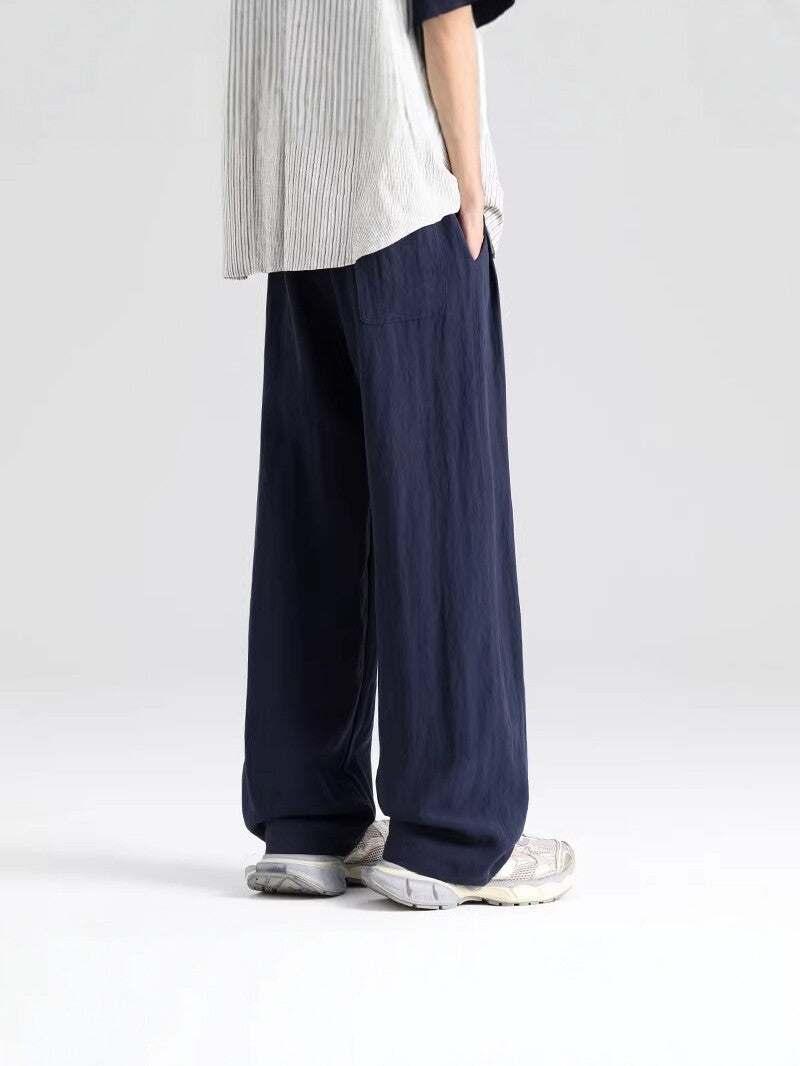 Men's Linen Blend Casual Straight Leg Pants
