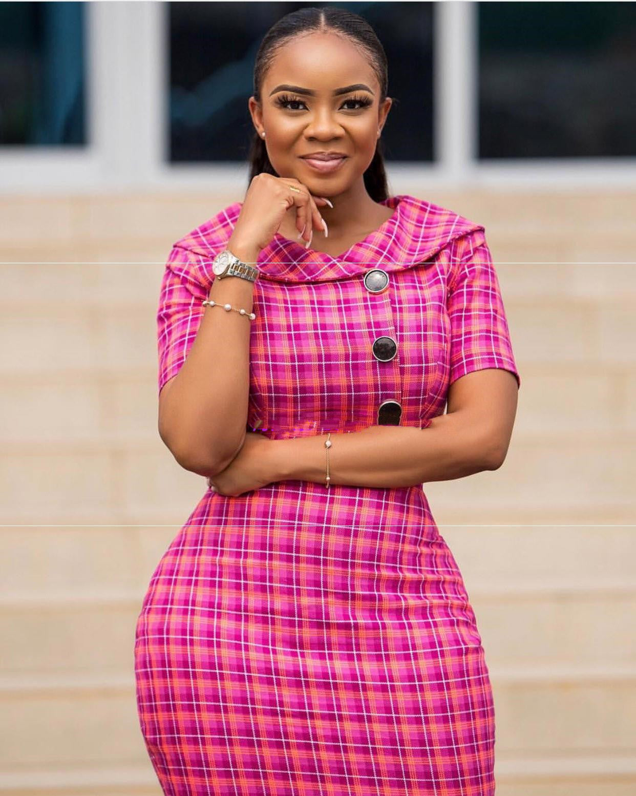 Europese stijl mode geruite jurk