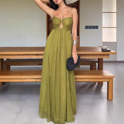 Womens Summer Spaghetti Strap Dress
