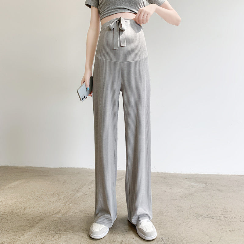 Maternity Pants Belly Support Wide Leg