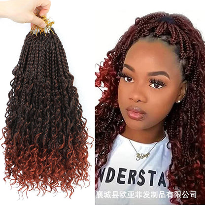 Synthetic fiber braids