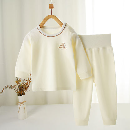 Childrens Cotton Pajama Set Long Sleeve Two-Piece