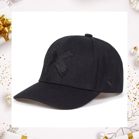 Amerikaanse modemerk heren zwarte geborduurde honkbal pet