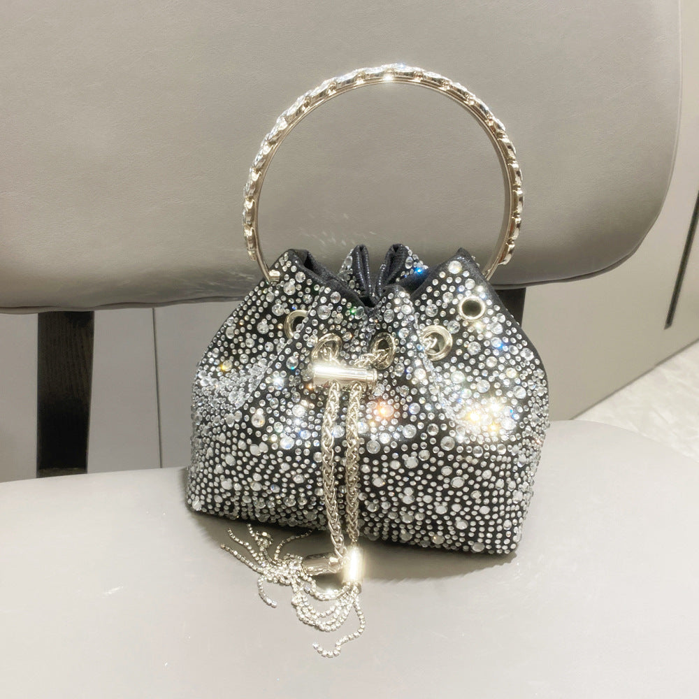 Diamond Crystal Bucket Bag