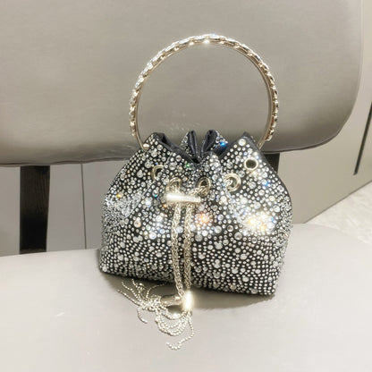 Diamond Crystal Bucket Bag