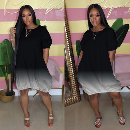 Dames Gradient Midi-jurk