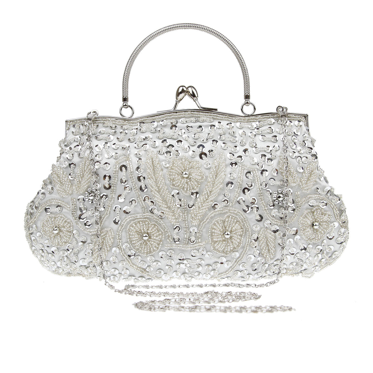 Elegant Chinese Retro Beaded Handbag for Women