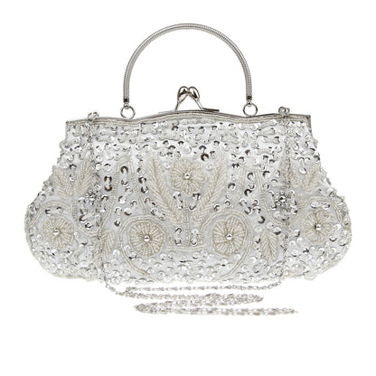 Elegant Chinese Retro Beaded Handbag for Women