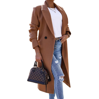 Split Woolen Coat