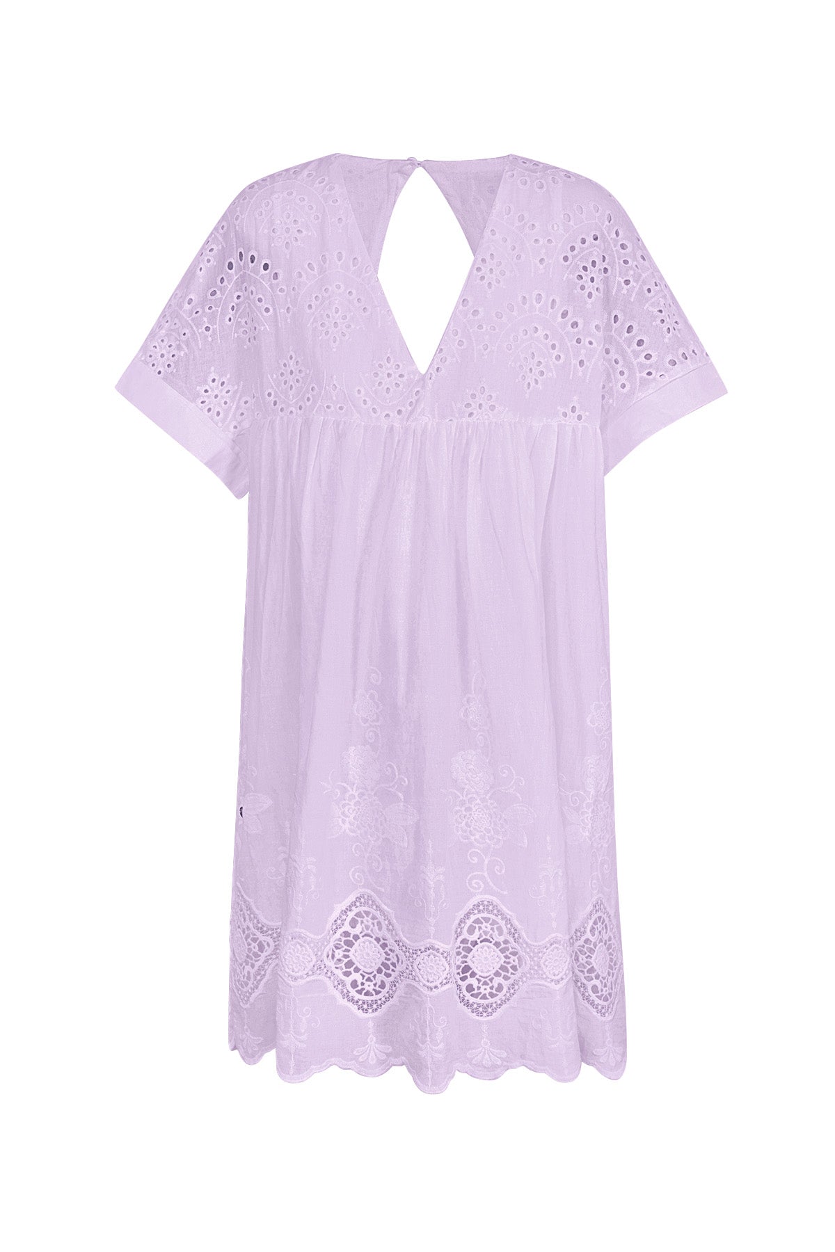 Korte jurk met open rug