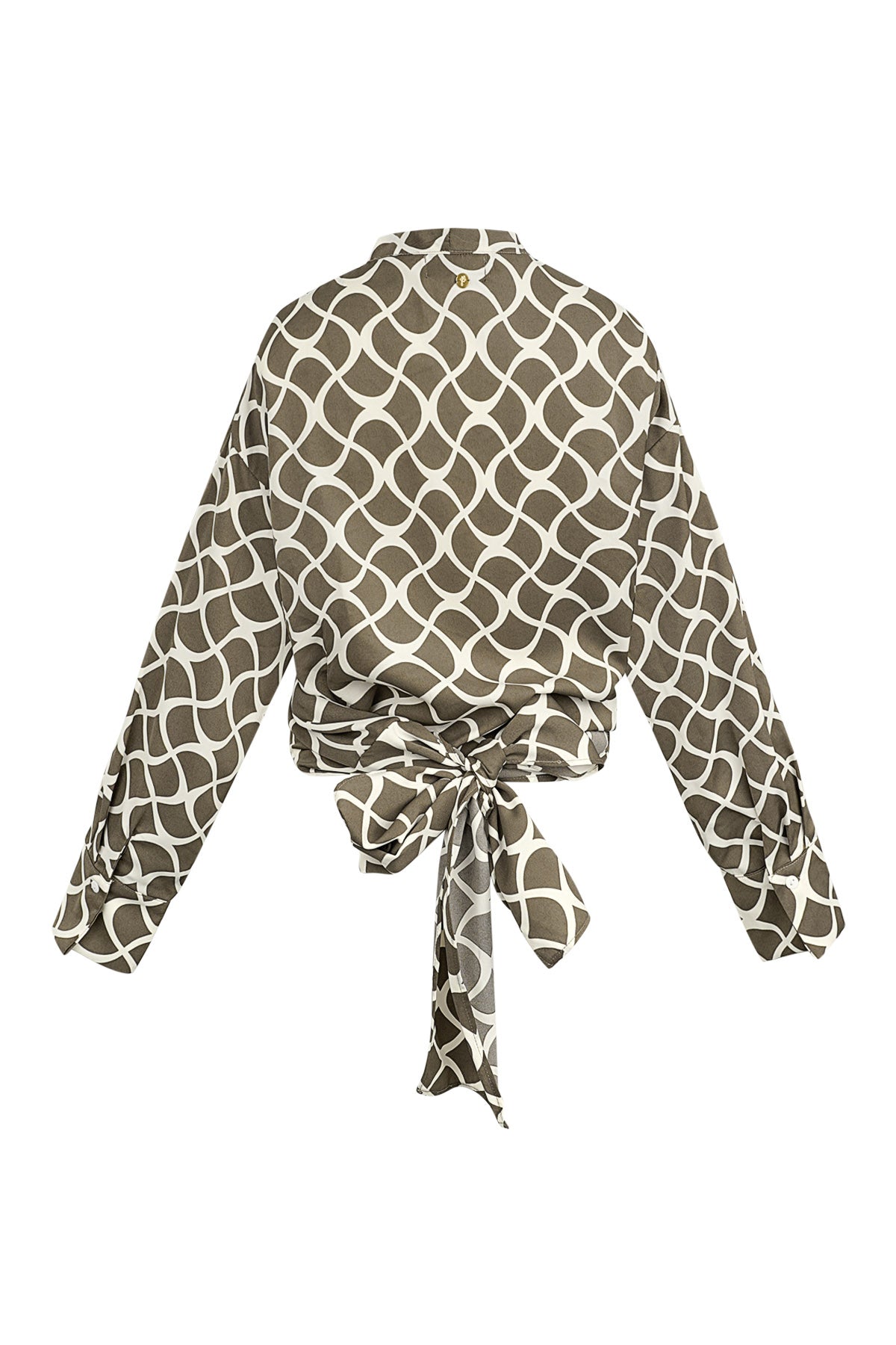 Overslagblouse aesthetic print