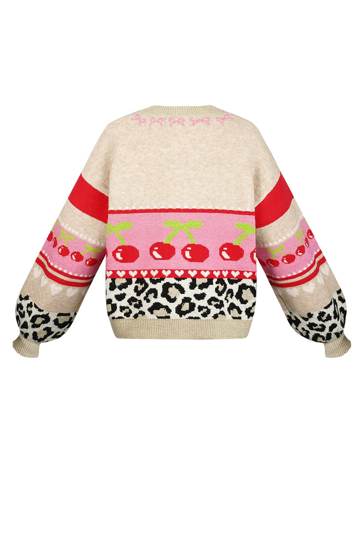 Vest cherry baby - Beige roze