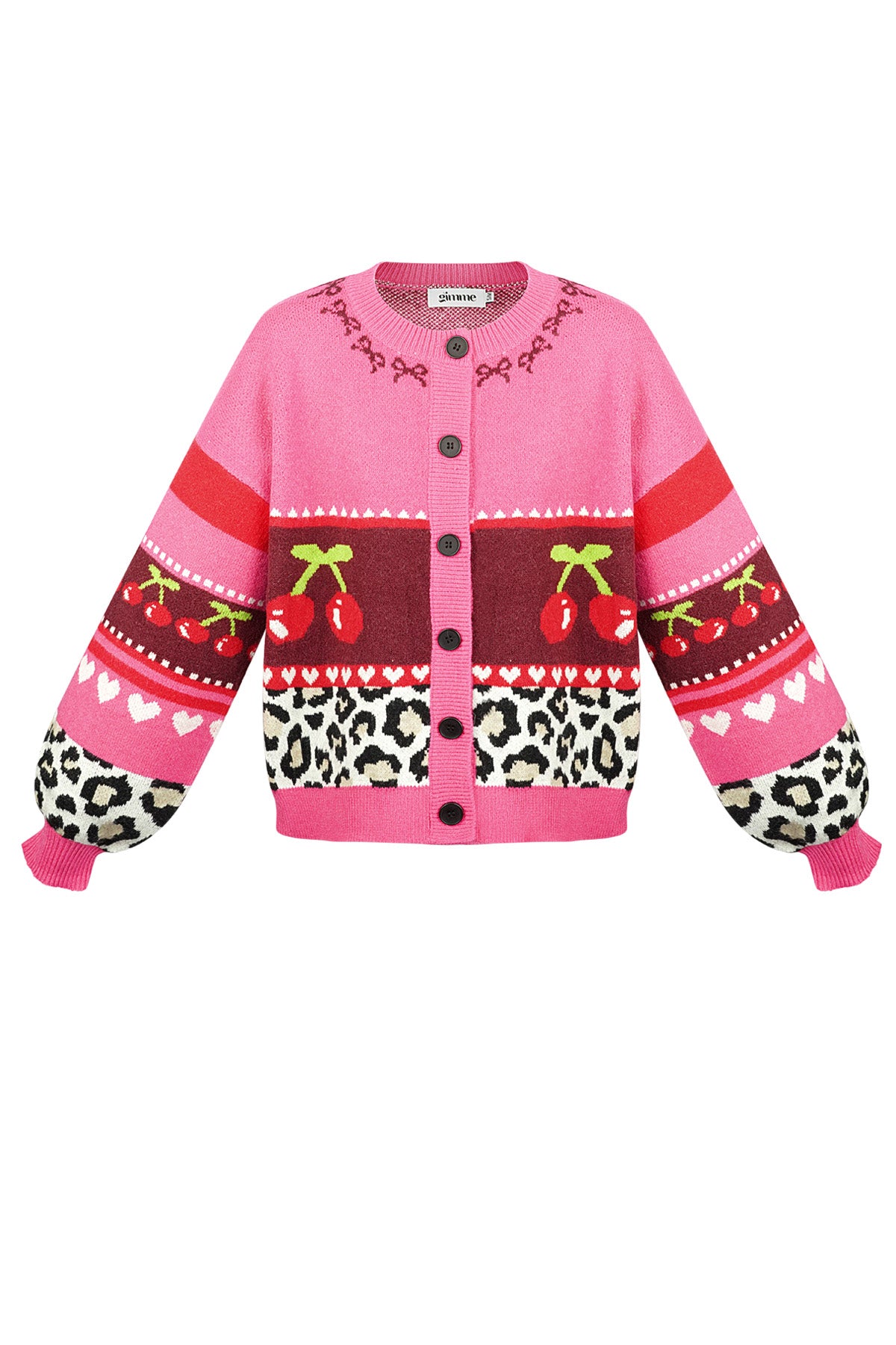 Vest cherry baby - Beige roze