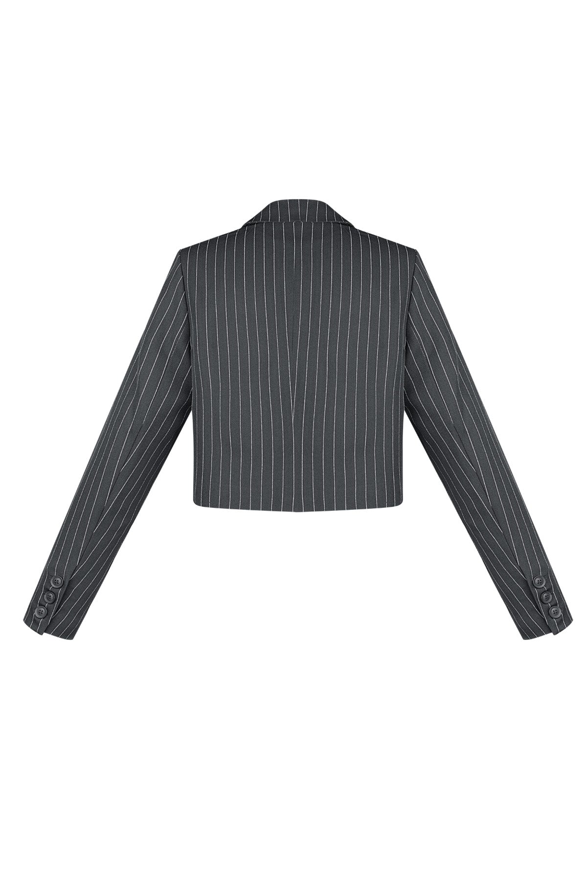 Krijtstreep cropped blazer