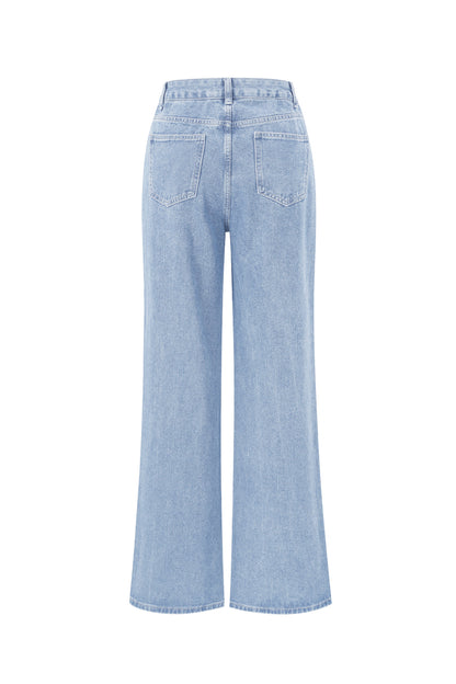 Denim jeans glitter hart