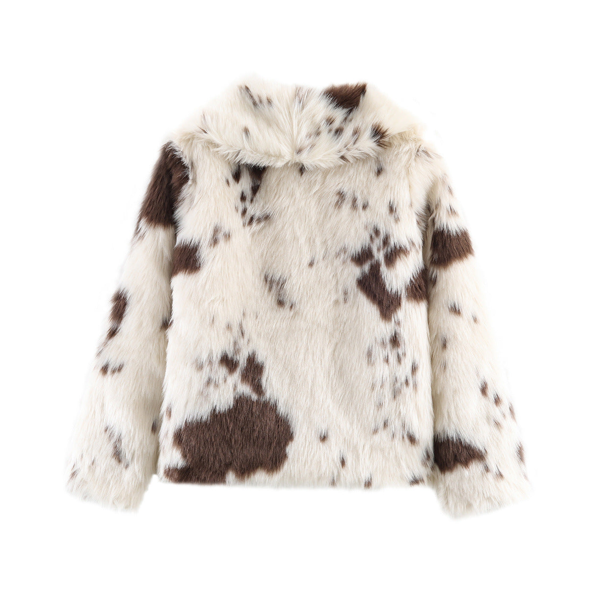 Streetstyle jacket van kunstbont en pluche