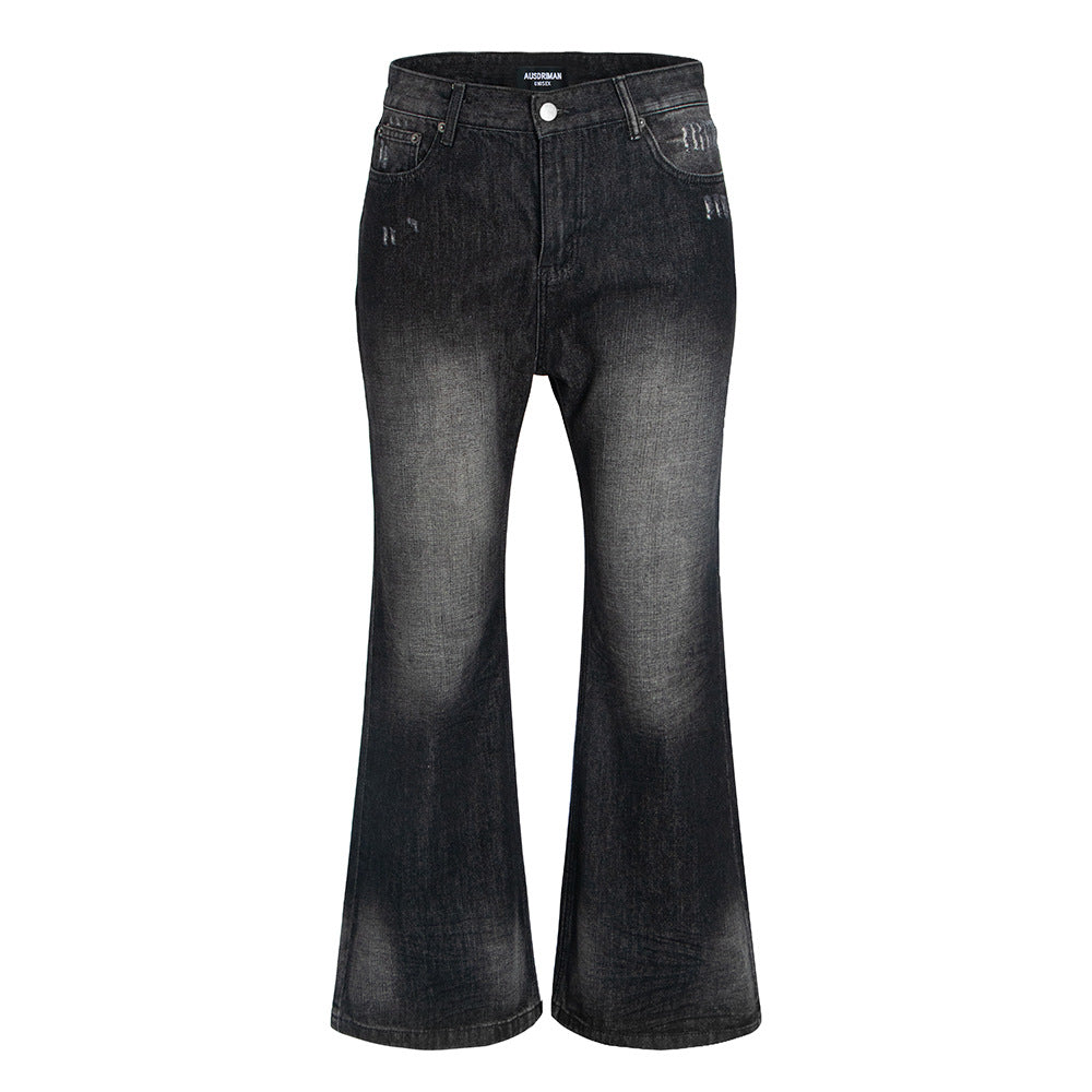 Hoge taille flared denim broek voor dames