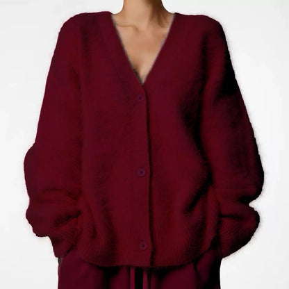 Womens Soft Long Sleeve Cardigan Sweater