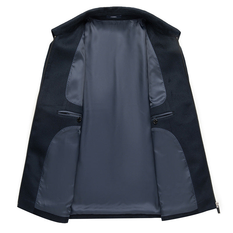 Mens Wool Blend Jacket Coat