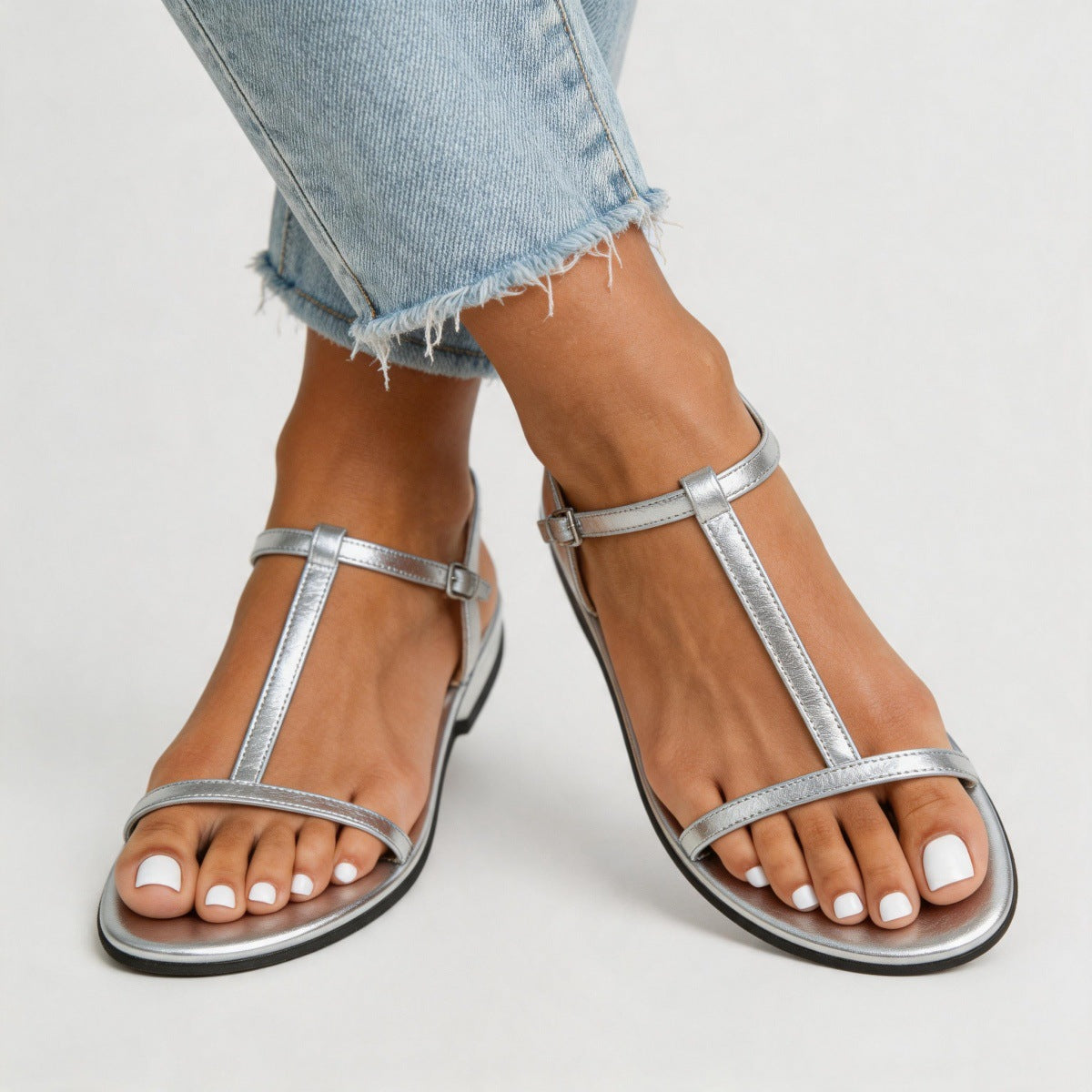 Women's Chunky Heel Roman Sandals