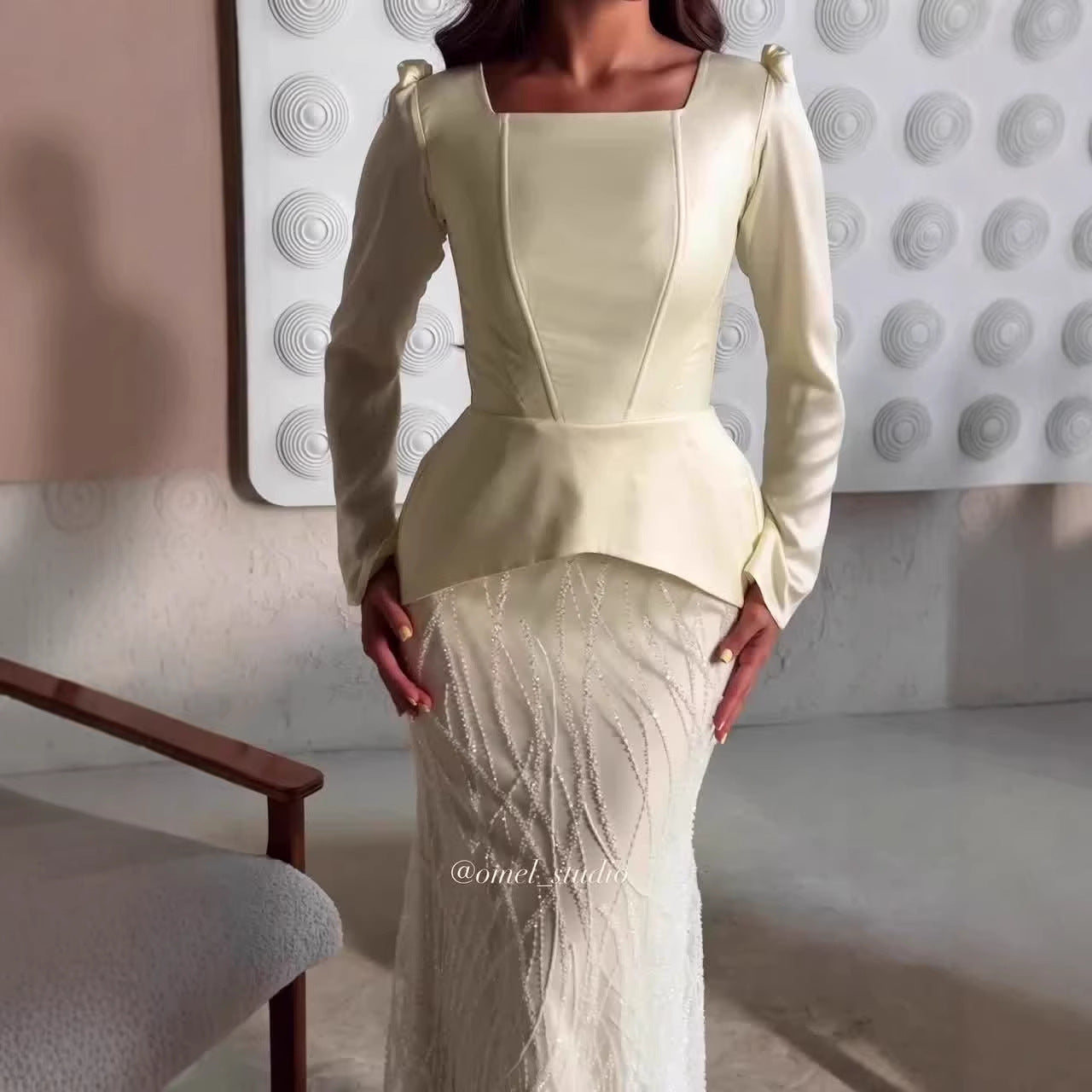 Elegant Long Sleeve Dress for Women  Autumn Fashion, Chic and Elegant Maxi Dress