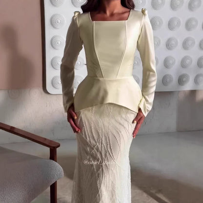 Elegant Long Sleeve Dress for Women  Autumn Fashion, Chic and Elegant Maxi Dress