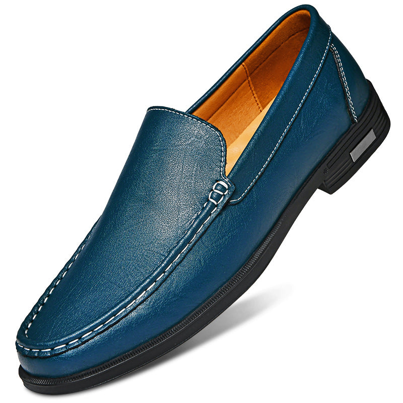 Mens Casual Leather Slip-On Shoes