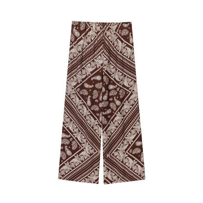 Women's Clothing Printed Vacation Casual Shirt + Long Pants Set