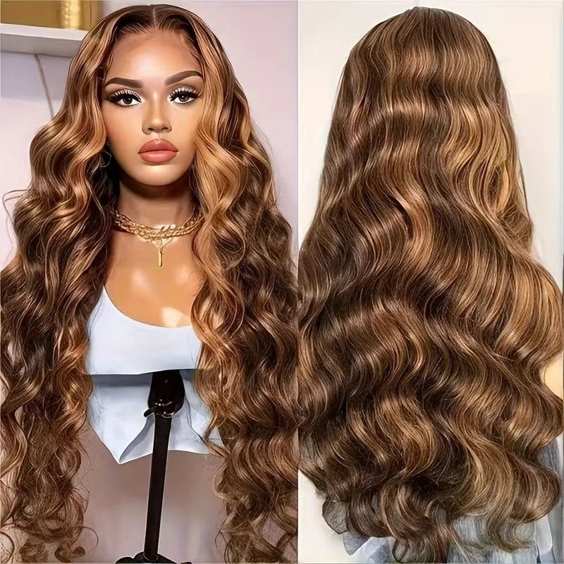 Lace Front Synthetic Wig with Wavy Curly Hair