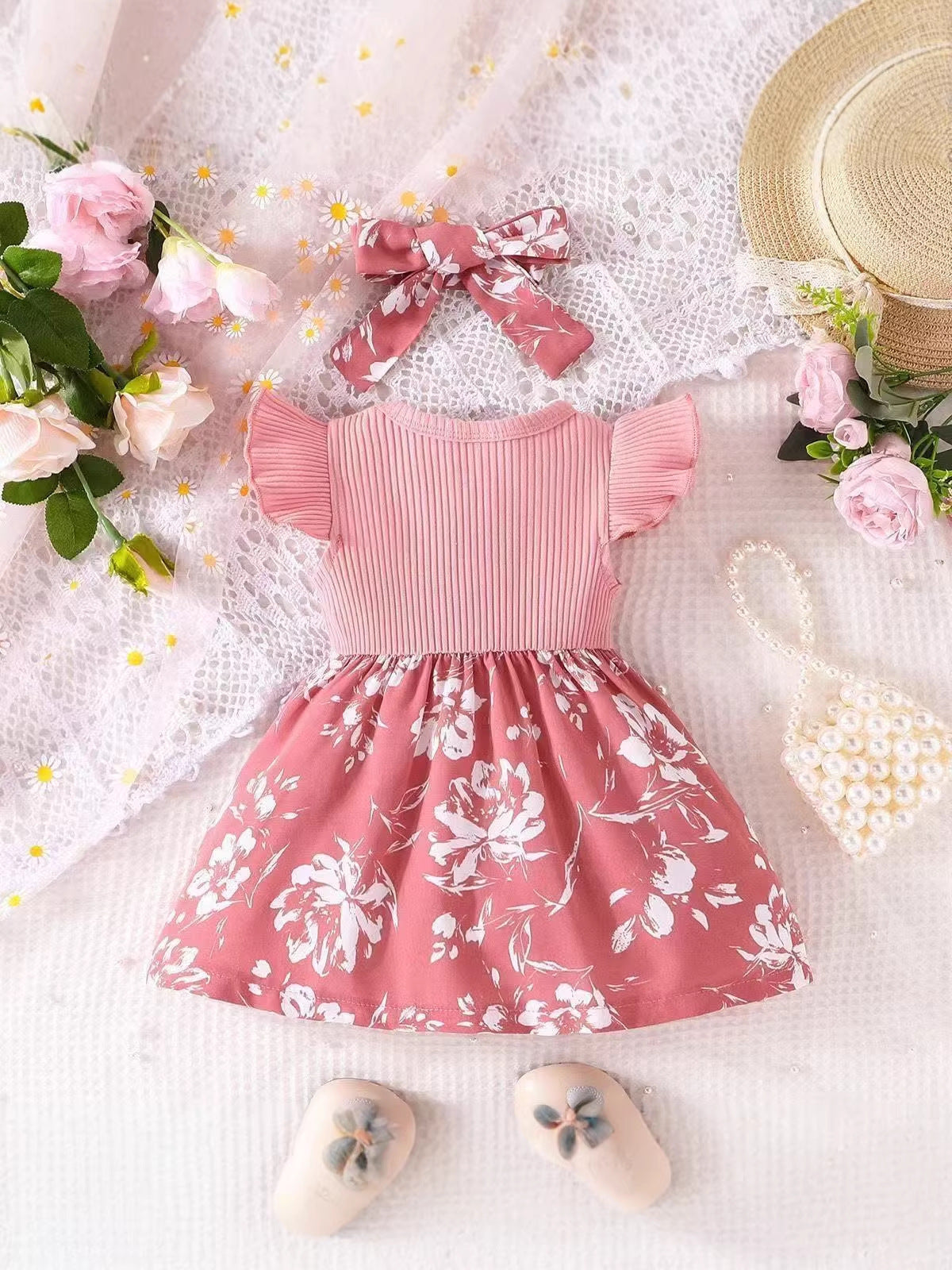 Girls Floral Princess Dress
