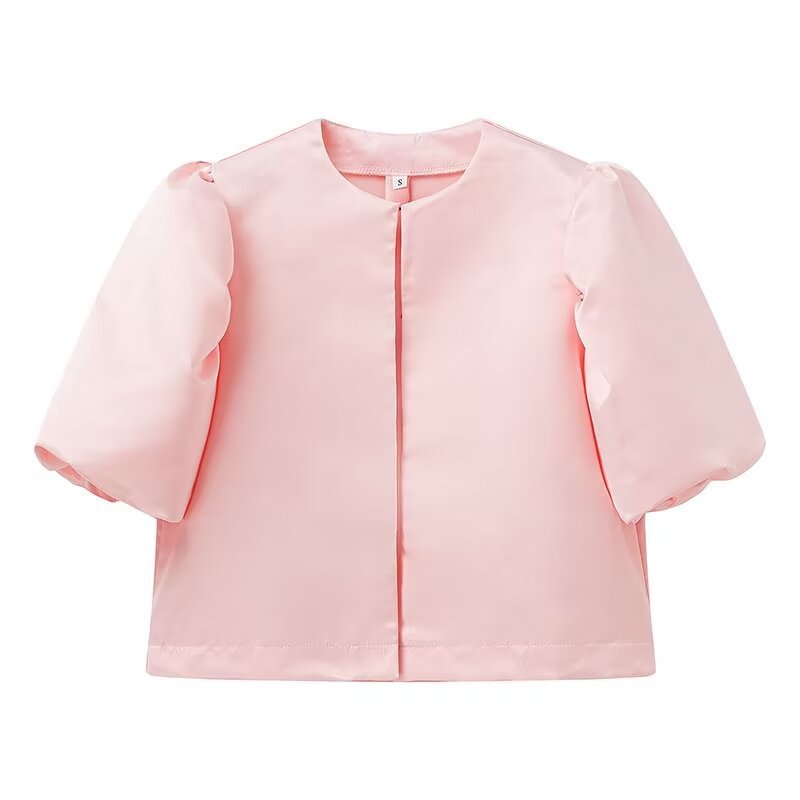 Women's Fashion Satin Elegant Versatile Noble Style Top Jacket