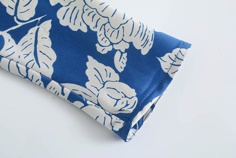 Nieuwe Europese stationsprint midi-jurk