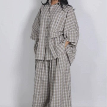 Retro Polka Dot Shirt and Pants Set