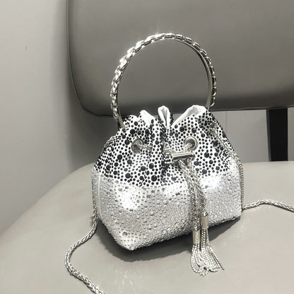 Diamond Crystal Bucket Bag