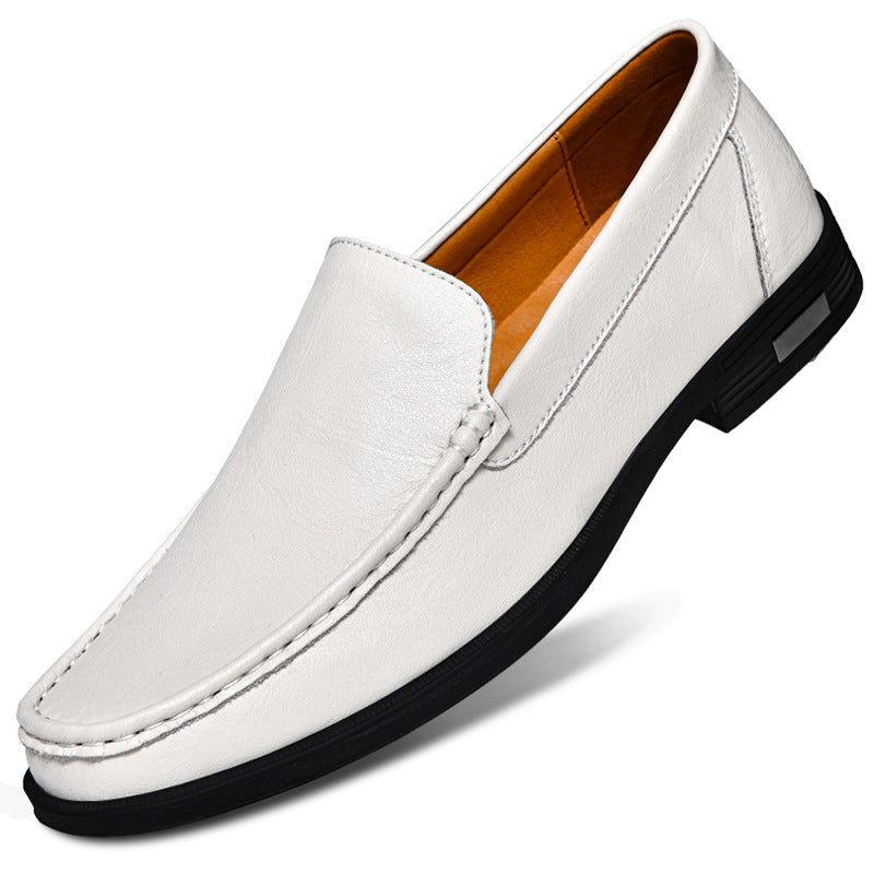 Mens Casual Leather Slip-On Shoes