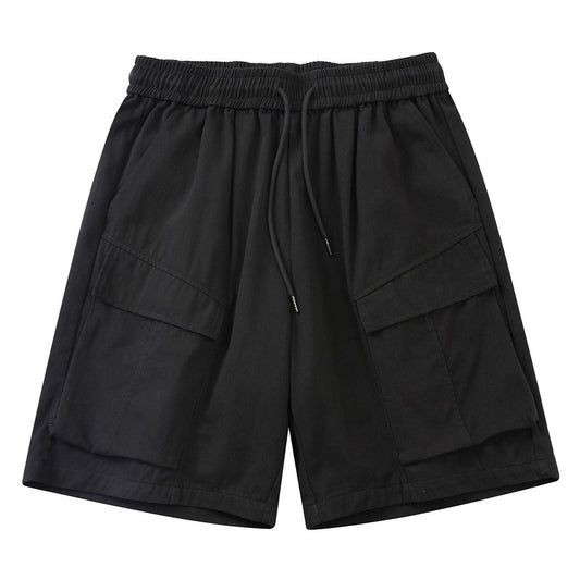 Men's Trendy Loose Drawstring Summer Half Pants Trousers Male Style