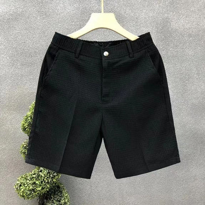 Zomer Dunne Cropped Heren Slim Fit Shorts