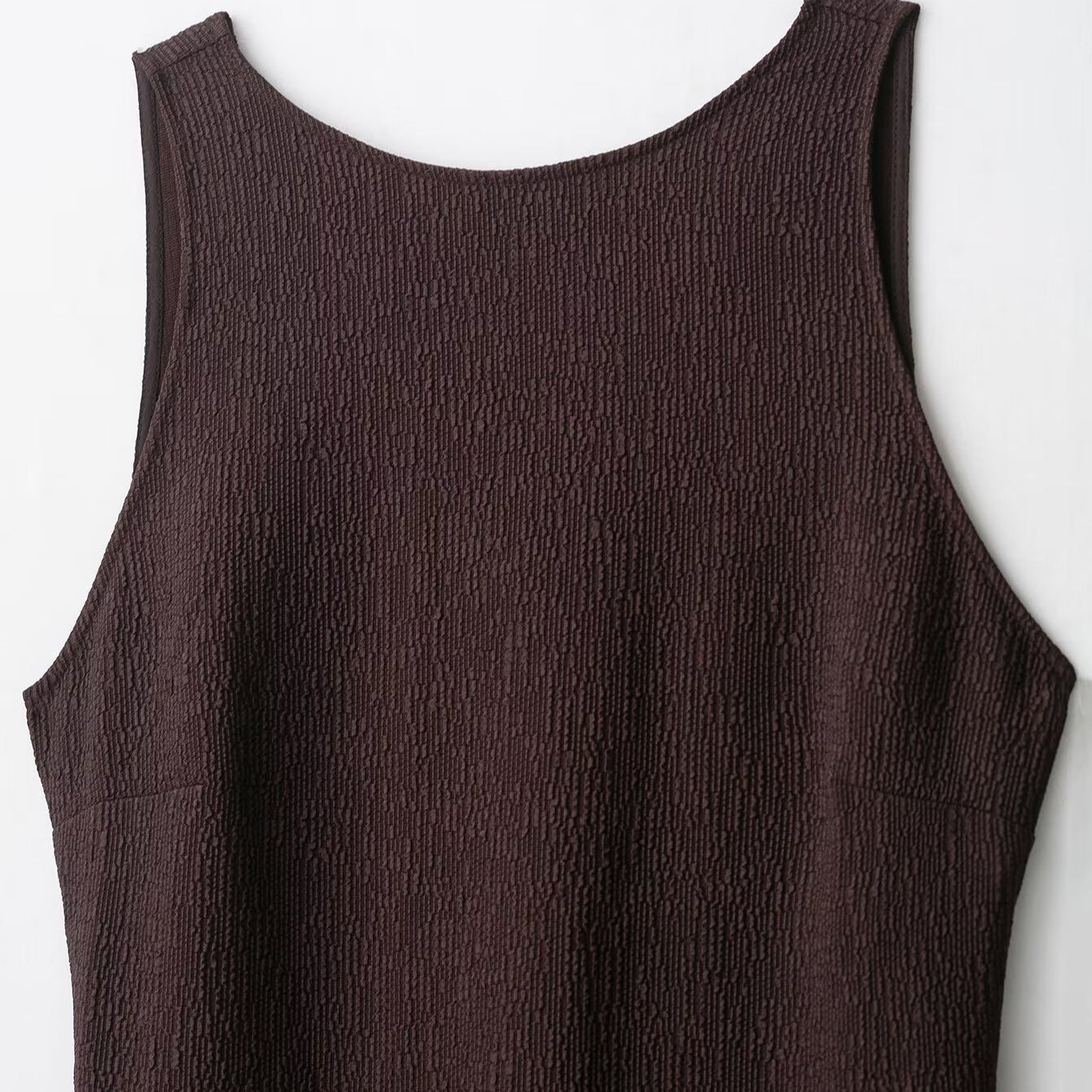 Retro jurk met kwastjes en open rug